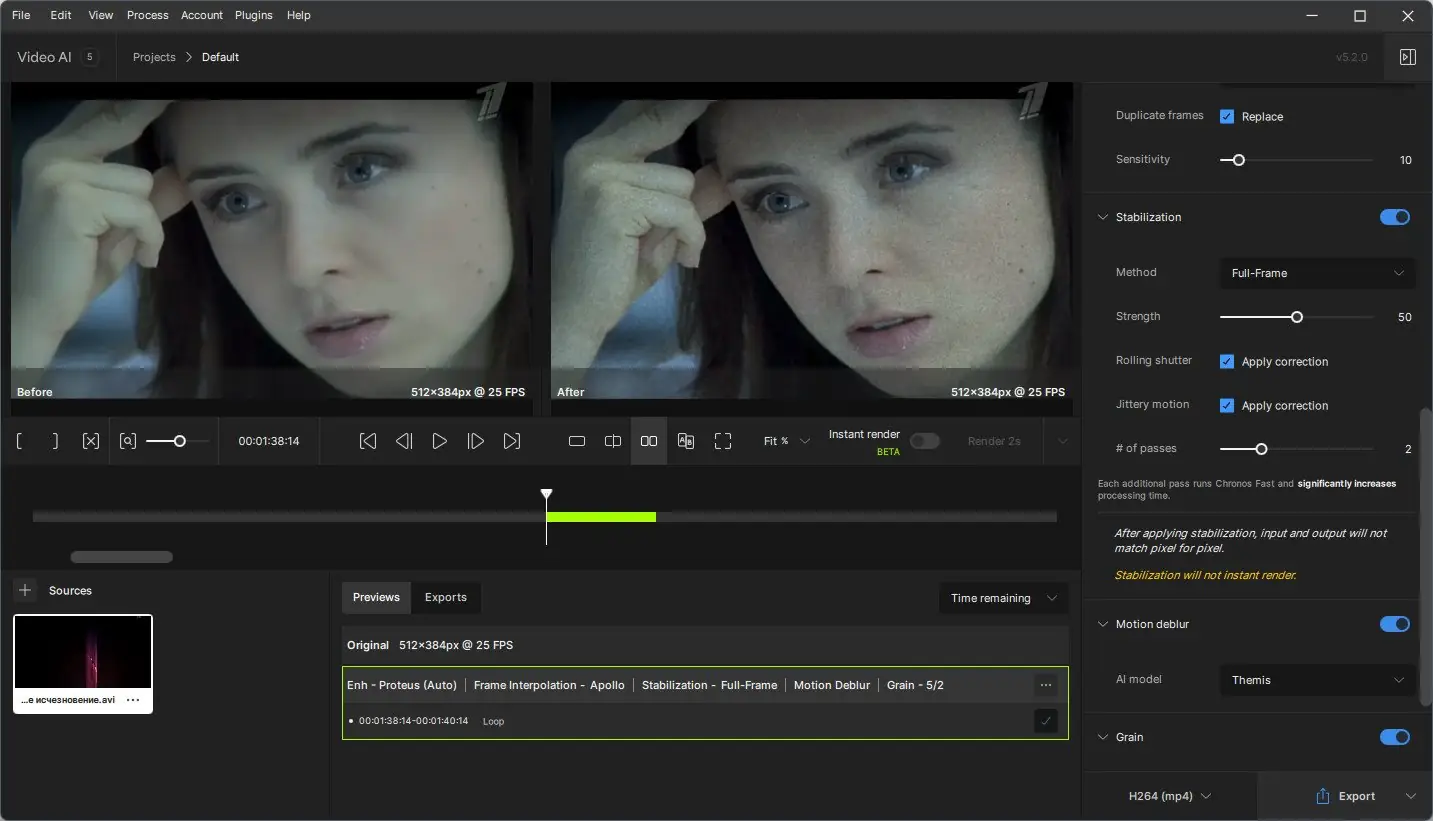 Программный интерфейс Topaz Video AI 5.2.0 (x64) RePack (& Portable) by elchupacabra [En]