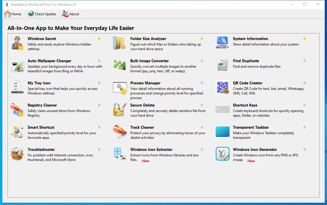 Программный интерфейс TweakNow WinSecret Plus! 4.8.0 RePack (& Portable) by elchupacabra [En]