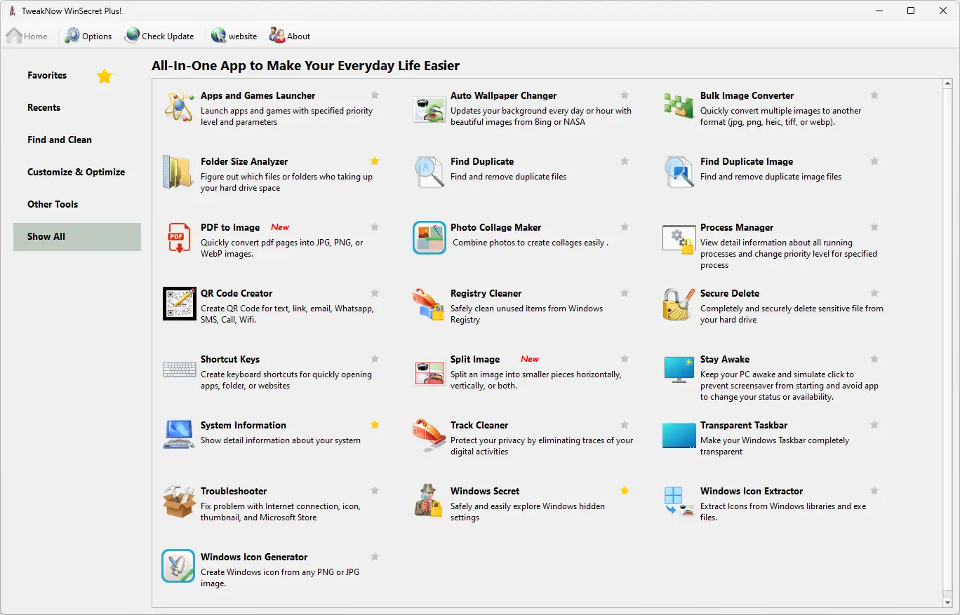 Программный интерфейс TweakNow WinSecret Plus! 5.8.1 RePack (& Portable) by elchupacabra [En]