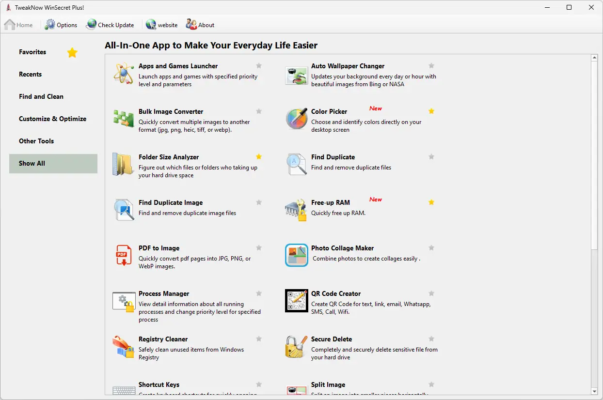 Программный интерфейс TweakNow WinSecret Plus! 6.1.1 RePack (& Portable) by elchupacabra [En]