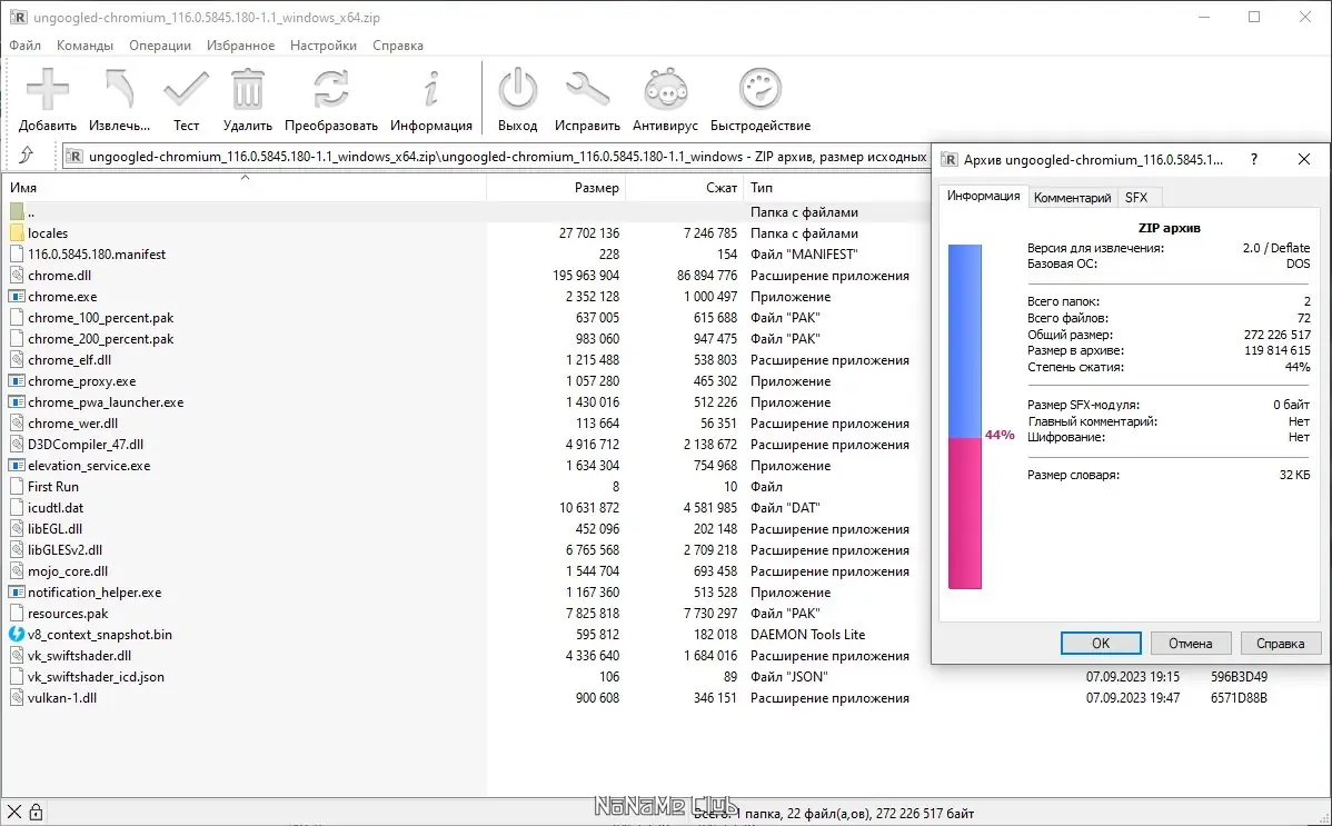 Программный интерфейс Ungoogled Chromium 116.0.5845.180-1.1 + Portable [Multi Ru]