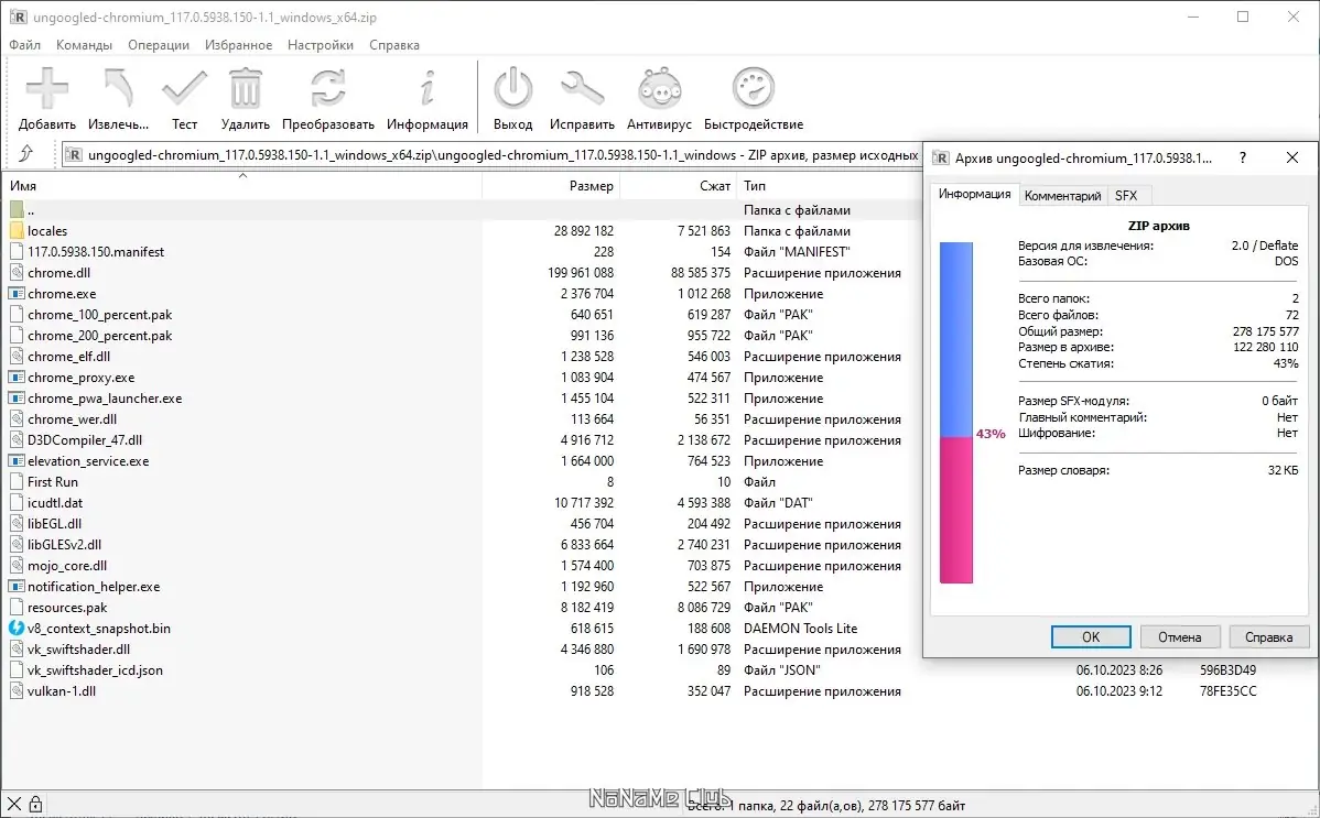 Программный интерфейс Ungoogled Chromium 117.0.5938.150-1.1 + Portable [Multi Ru]