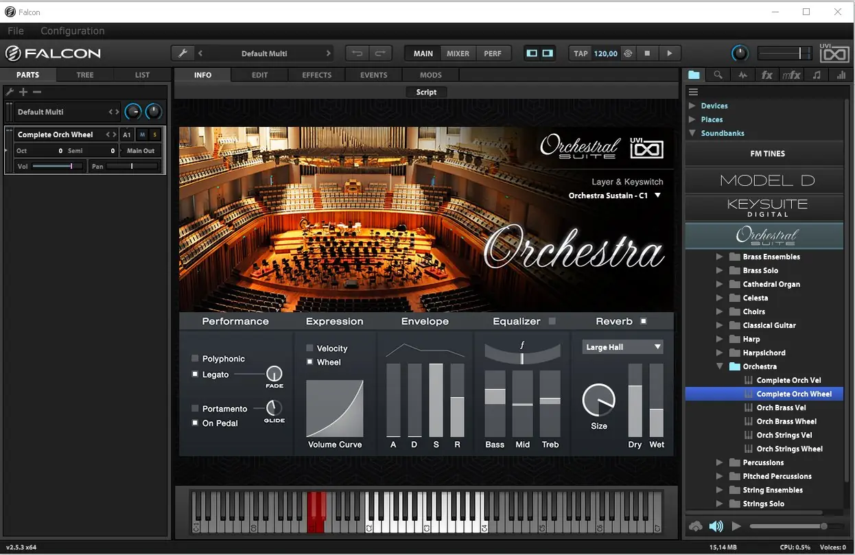 Программный интерфейс UVI - Orchestral Suite 04.2022 (UVI Falcon) [En]