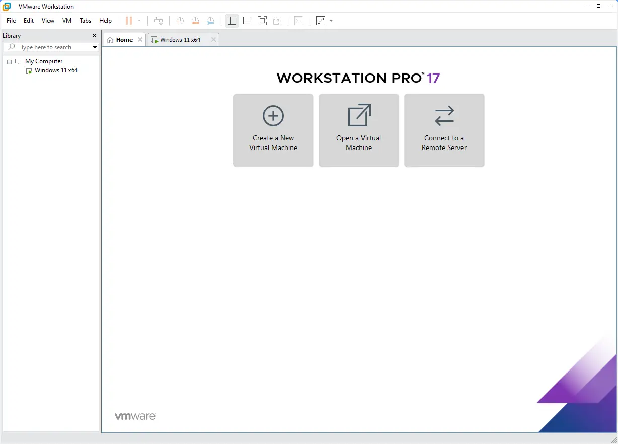 Программный интерфейс VMware Workstation 17 Pro 17.5.0 Build 22583795 RePack by KpoJIuK [En]