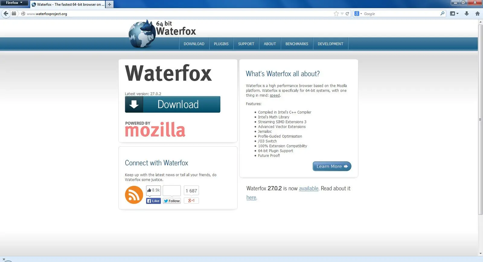 Программный интерфейс Waterfox 28.0 x64 Final RePack (& Portable) by D!akov [Ru En]