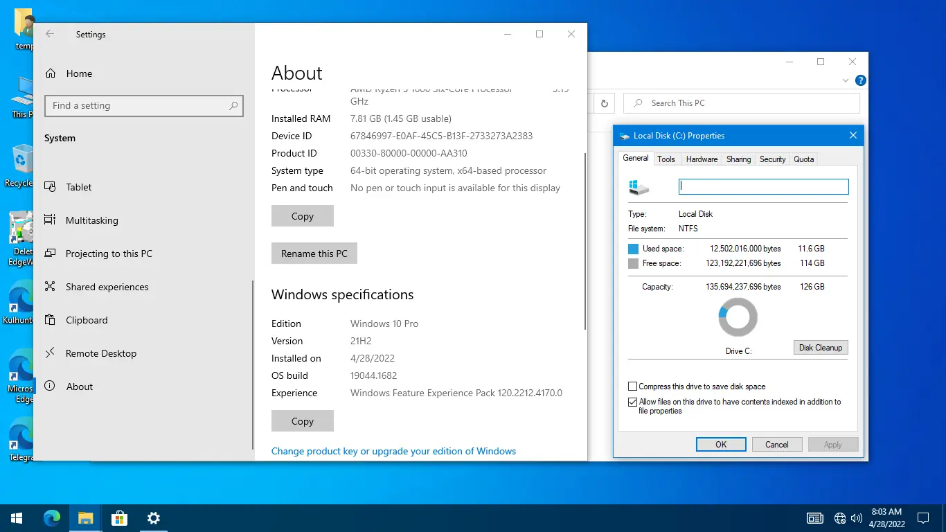 Программный интерфейс Windows 10 (v21h2) x64 PRO by KulHunter v6.1 (esd) [En]