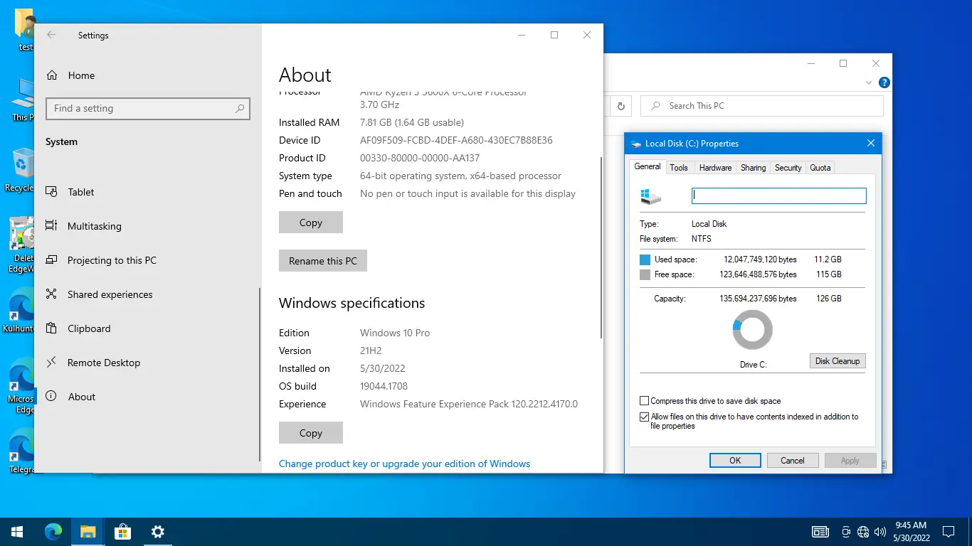 Программный интерфейс Windows 10 (v21h2) x64 PRO by KulHunter v7.1 (esd) [En]