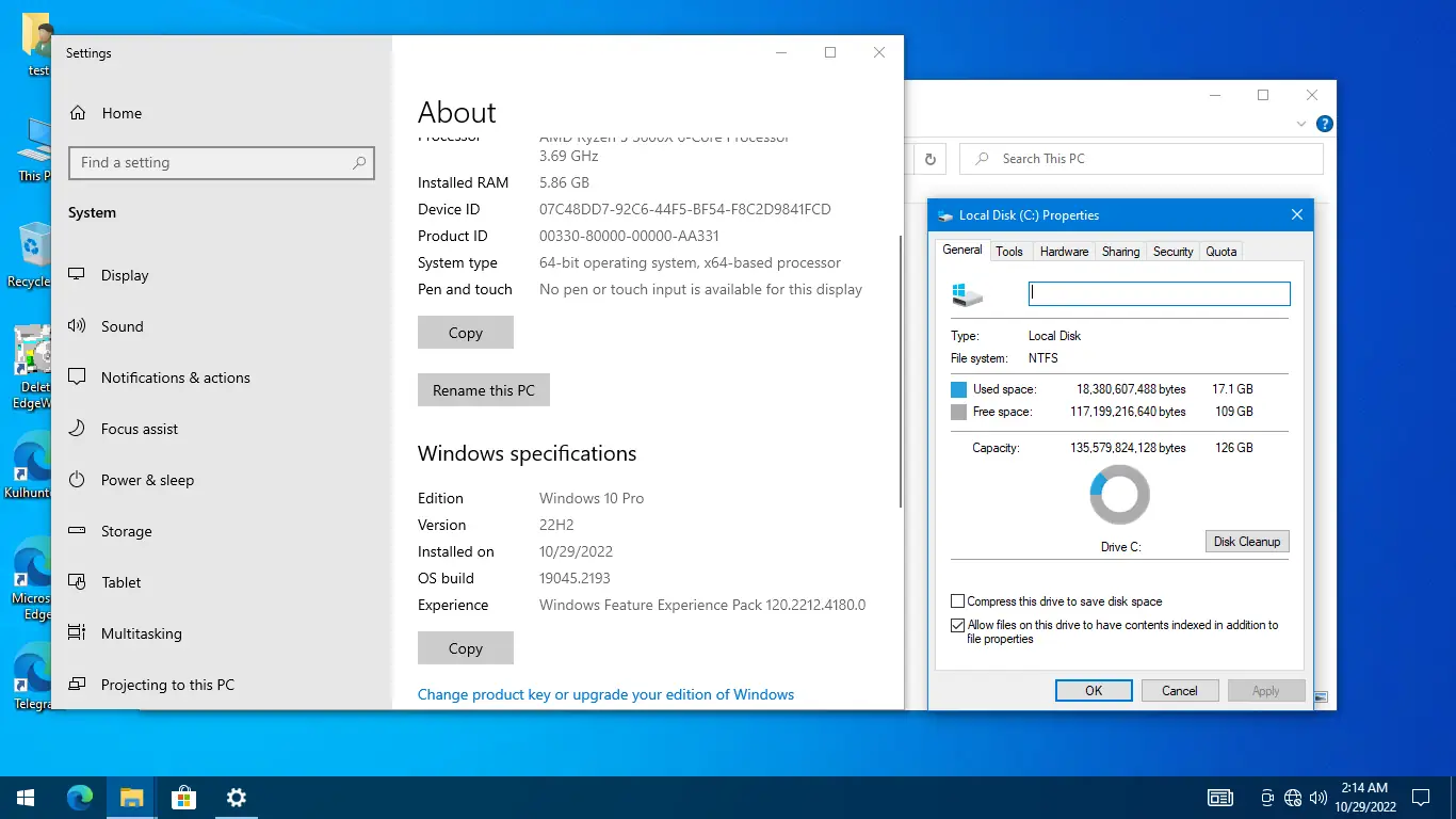 Программный интерфейс Windows 10 (v22h2) x64 PRO by KulHunter v1 (esd) [En]