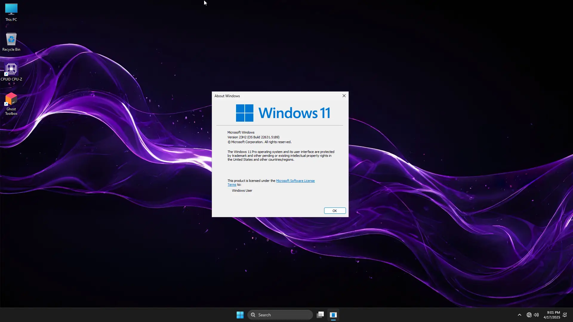 Программный интерфейс Windows 11 PRO 23H2 22631.5189 Update 18 by Ghost Spectre [En]