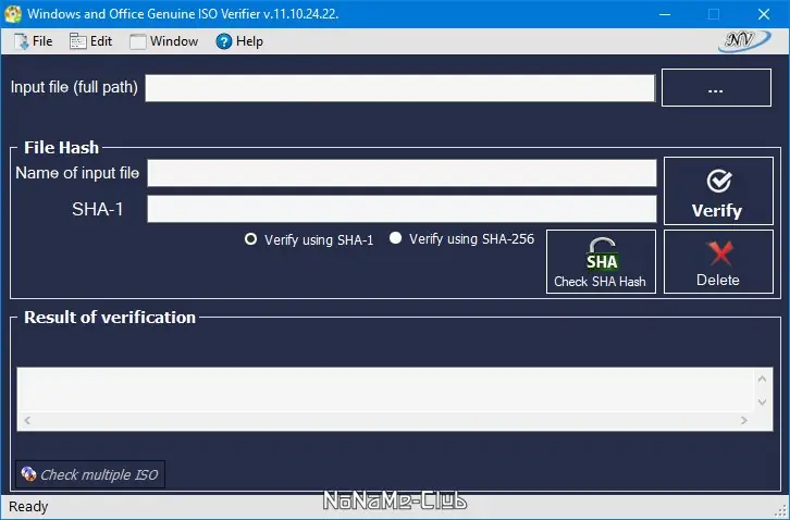 Программный интерфейс Windows and Office Genuine ISO Verifier 11.10.24.22 Portable [En]