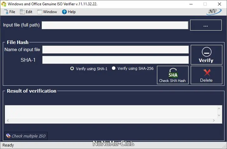Программный интерфейс Windows and Office Genuine ISO Verifier 11.11.32.22 Portable [En]