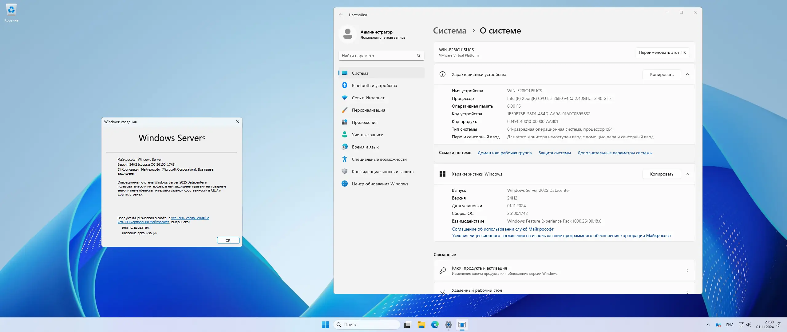 Программный интерфейс Windows Server 2025 LTSC [10.0.26100.1742], Version 24H2 - Оригинальные образы от Microsoft MSDN VLSC [Ru En]