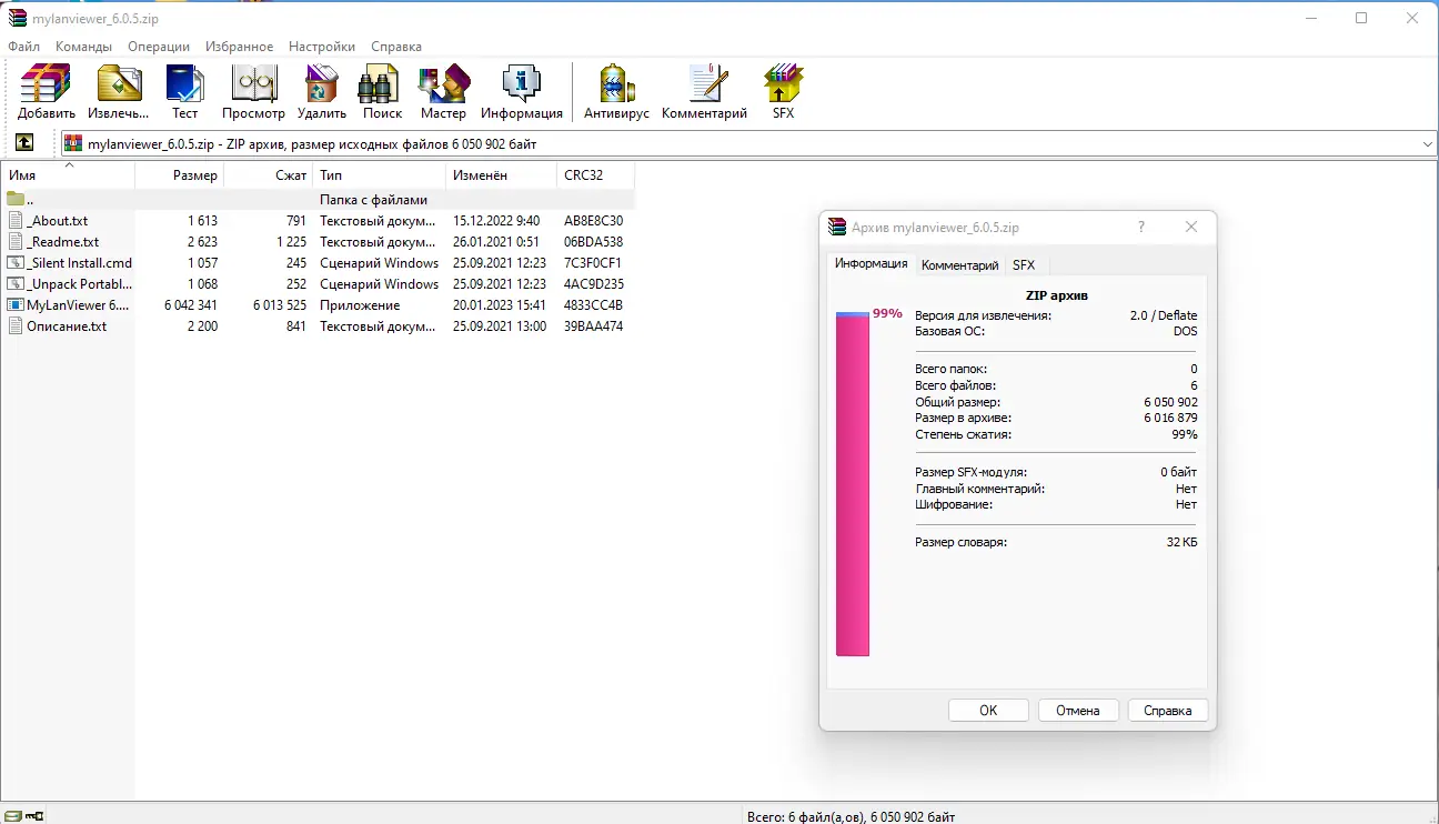 Программный интерфейс WinRAR 6.20 RePack (& Portable) by KpoJIuK [Multi Ru]