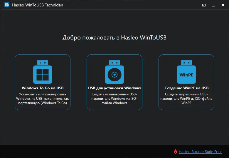 Программный интерфейс WinToUSB Technician 7.0 Release 1 RePack (& Portable) by elchupacabra [Multi Ru]