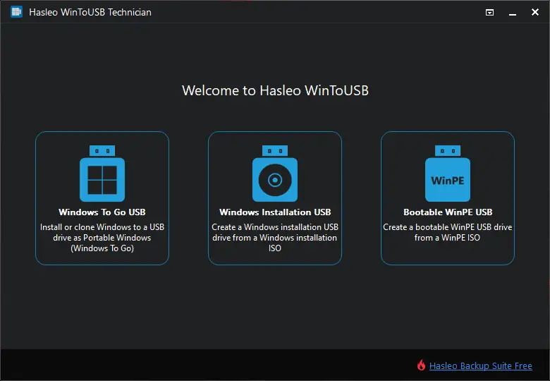 Программный интерфейс WinToUSB Technician 7.1 Portable by FC Portables [Multi]