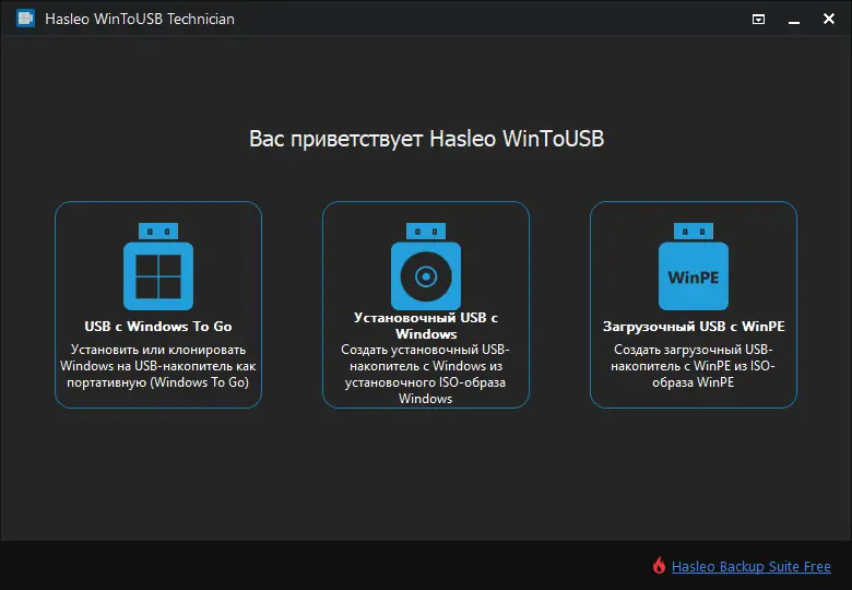 Программный интерфейс WinToUSB Technician 9.9 RePack (& Portable) by elchupacabra [Multi Ru]