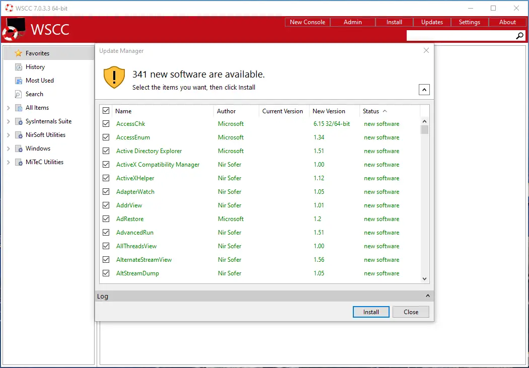 Программный интерфейс WSCC (Windows System Control Center) 7.0.3.3 + Portable [En]