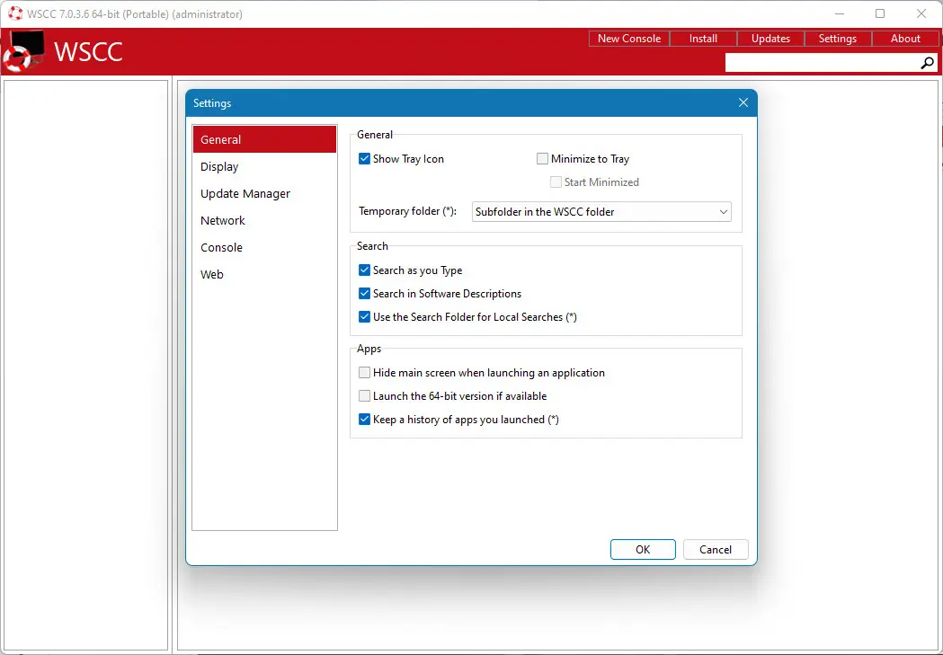 Программный интерфейс WSCC (Windows System Control Center) 7.0.3.6 + Portable [En]