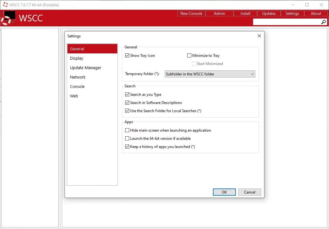 Программный интерфейс WSCC (Windows System Control Center) 7.0.7.7 + Portable [En]