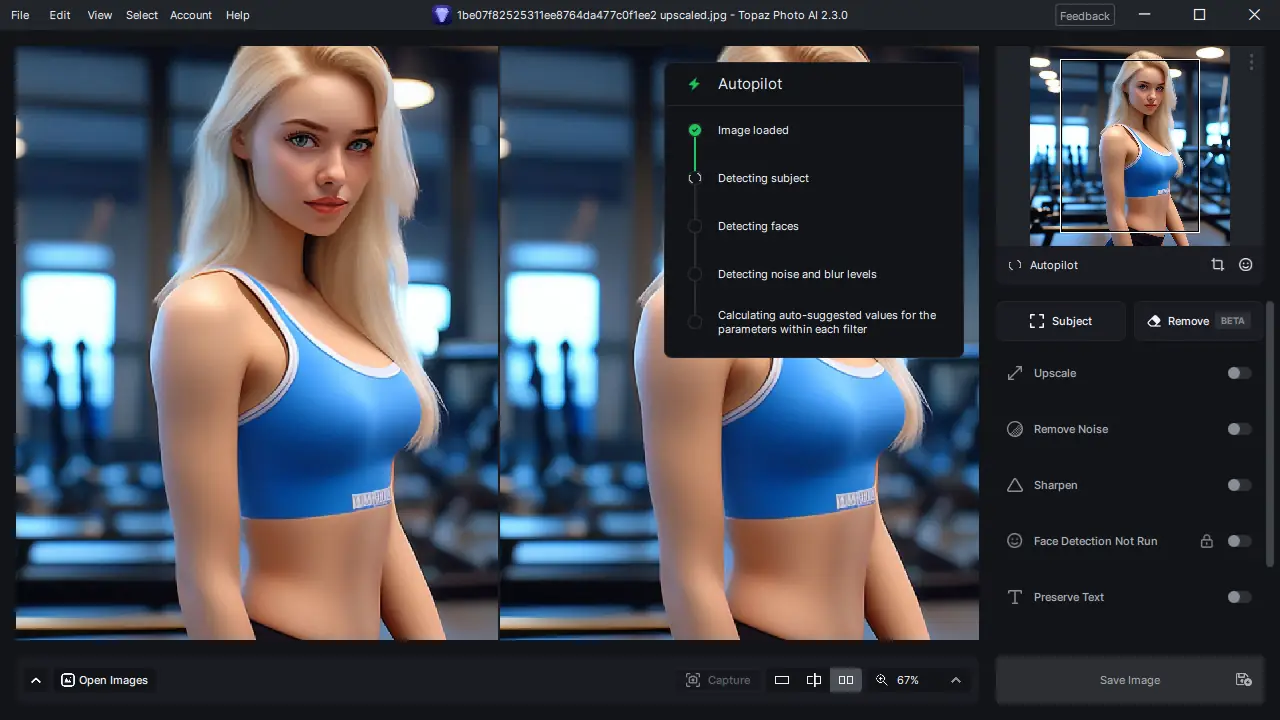 Работа с приложением
