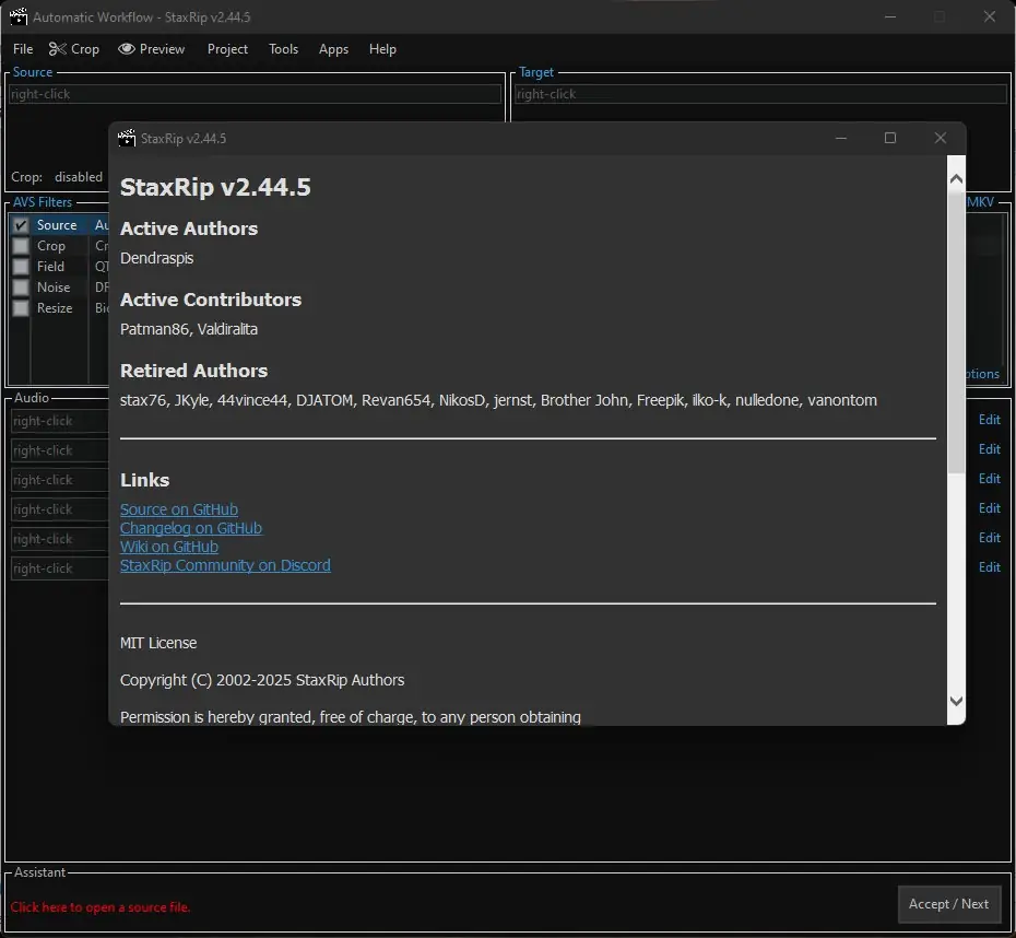 Работа с приложением