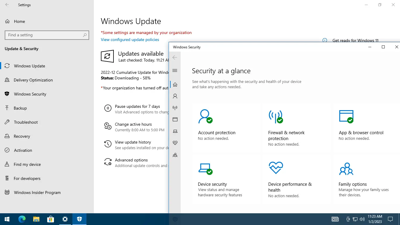 Работа с приложением