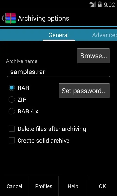 Установка (Android 4.0+) RAR для Android 5.10 build12 - Создание и просмотр архивов