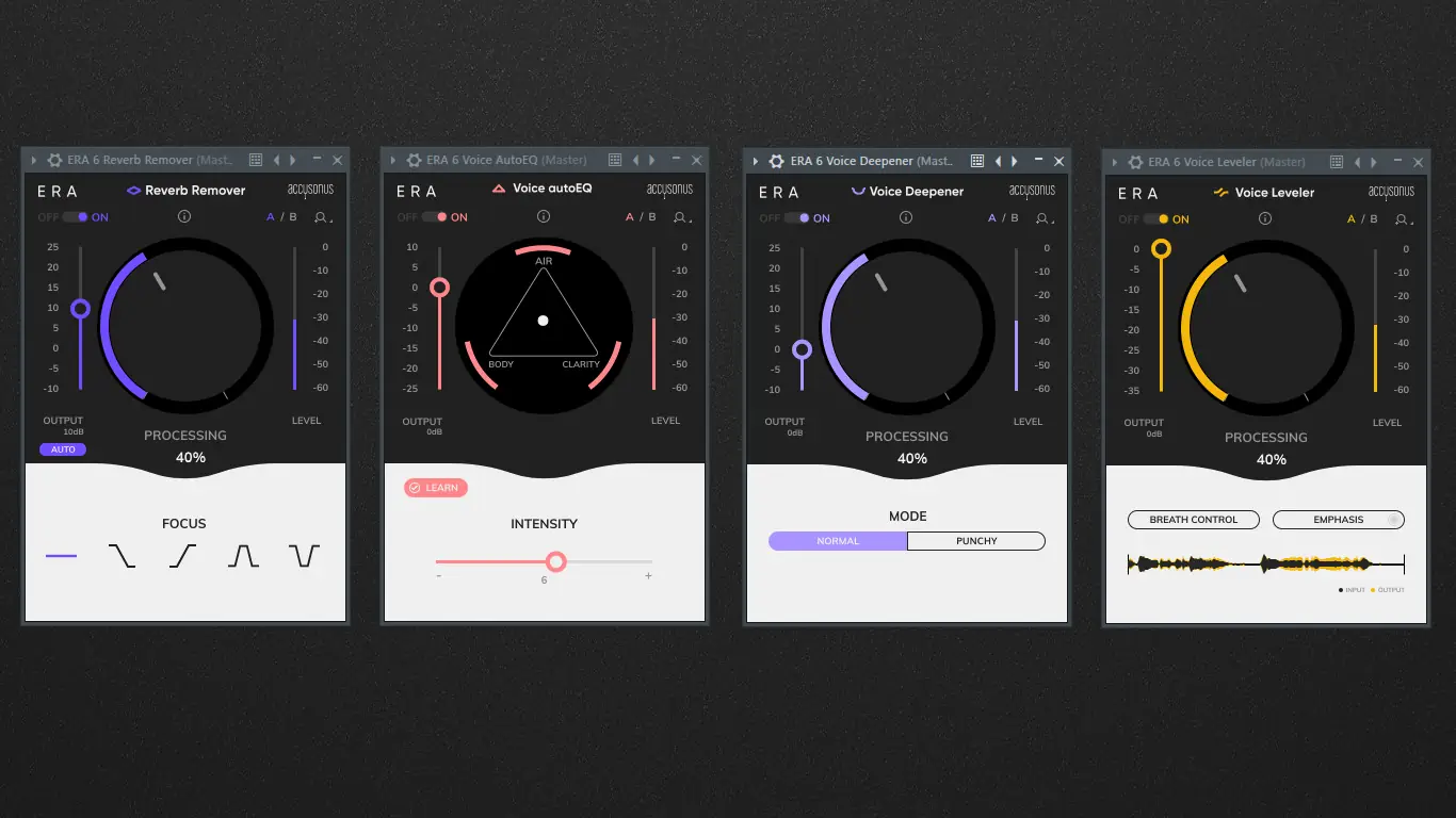 Установка accusonus - ERA Bundle Pro 6.2.0 + Voice Changer 1.3.1 VST, VST3, AAX [En]