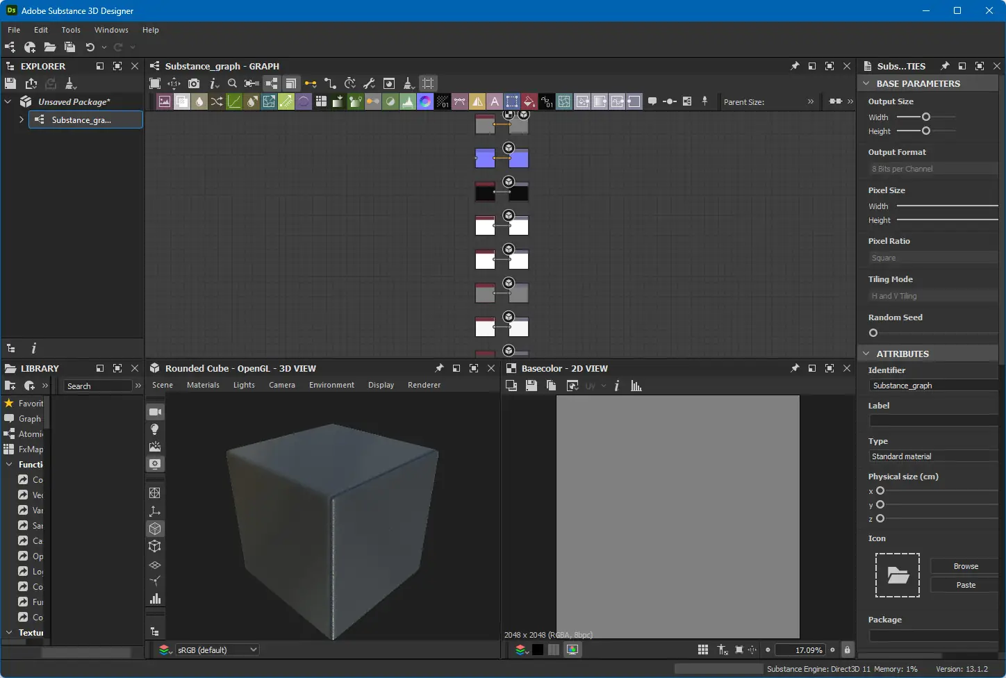 Установка Adobe Substance 3D Designer 2024 13.1.2 (x64) Portable by 7997 [Multi]