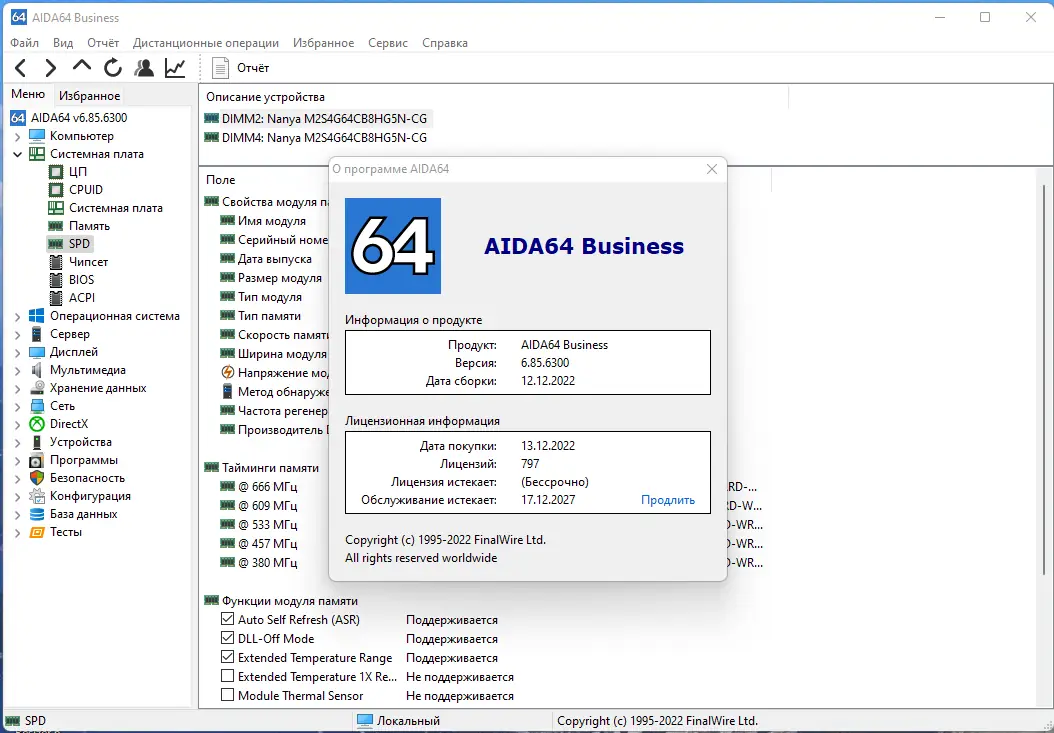 Установка AIDA64 Extreme Engineer Business 6.85.6300 RePack (& Portable) by TryRooM [Multi Ru]