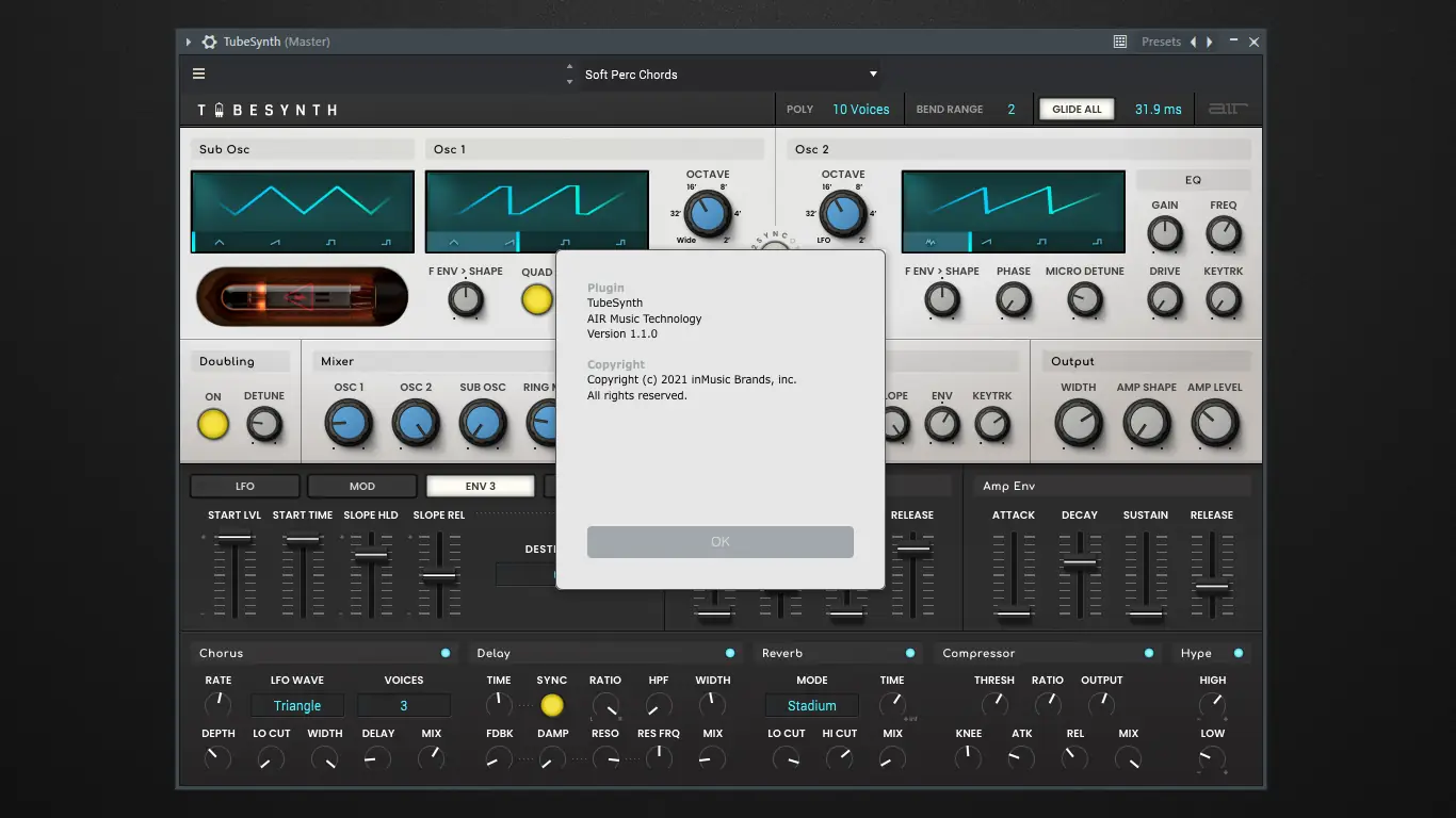 Установка AIR Music Technology - TubeSynth 1.1.0 Standalone, VSTi, VSTi3, AAX (x64) RePack by R2R [En]