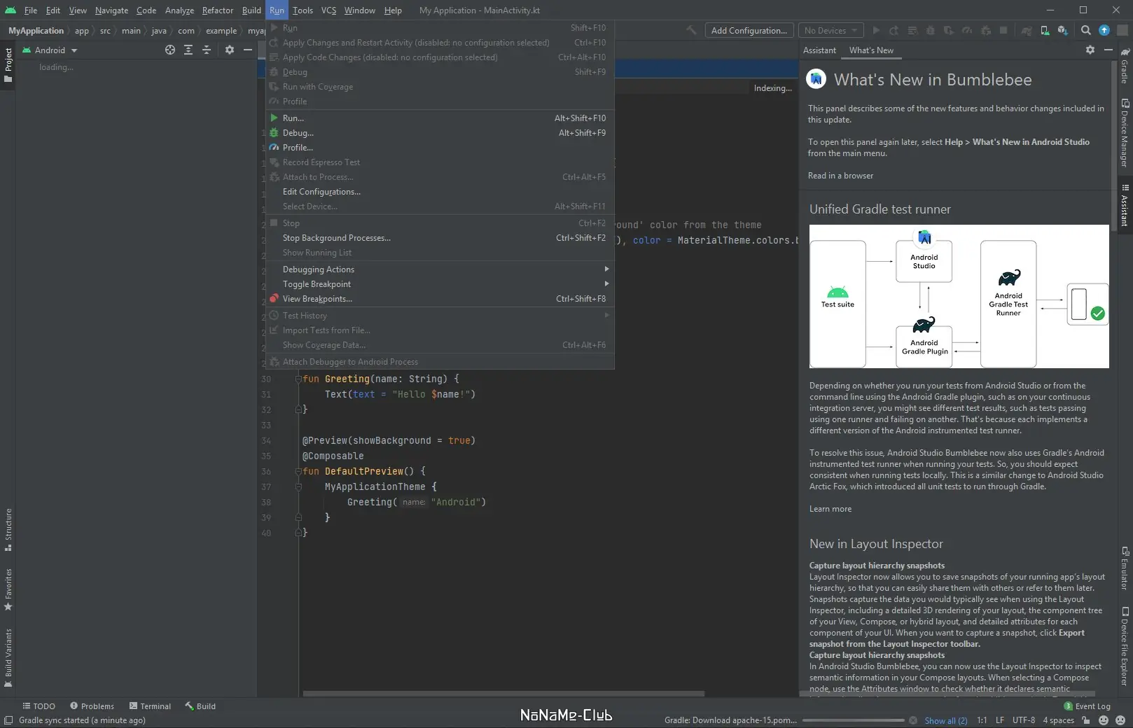 Установка Android Studio Bumblebee 2021.1.1 Patch 3 Build #AI-211.7628.21.2111.8309675 + Portable [En]