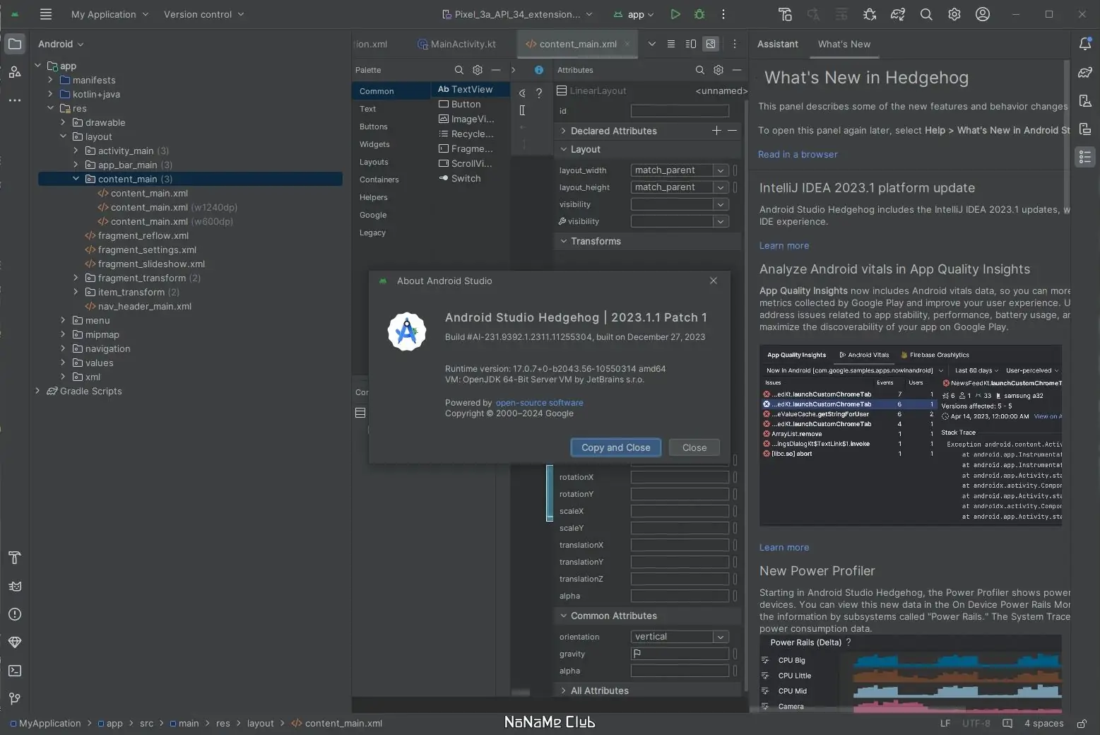 Установка Android Studio Hedgehog 2023.1.1 Patch 1 #AI-231.9392.1.2311.11255304 + Portable [En]