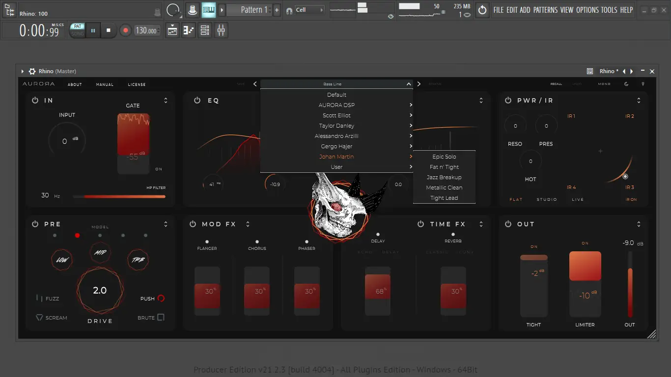 Установка Aurora DSP - Rhino 1.6.0 STANDALONE, VST 3, AAX (x64) RePack by TCD [En]