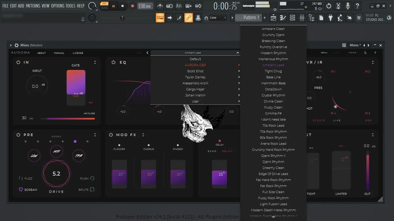Установка Aurora DSP - Rhino 1.7.0 STANDALONE, VST 3, AAX (x64) RePack by TCD [En]