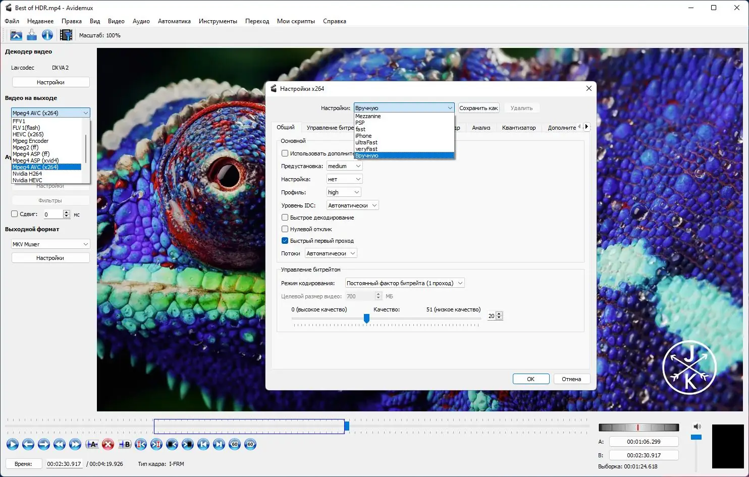Установка Avidemux 2.8.1 Nightly(r220903) + Portable (x64) [Multi Ru]