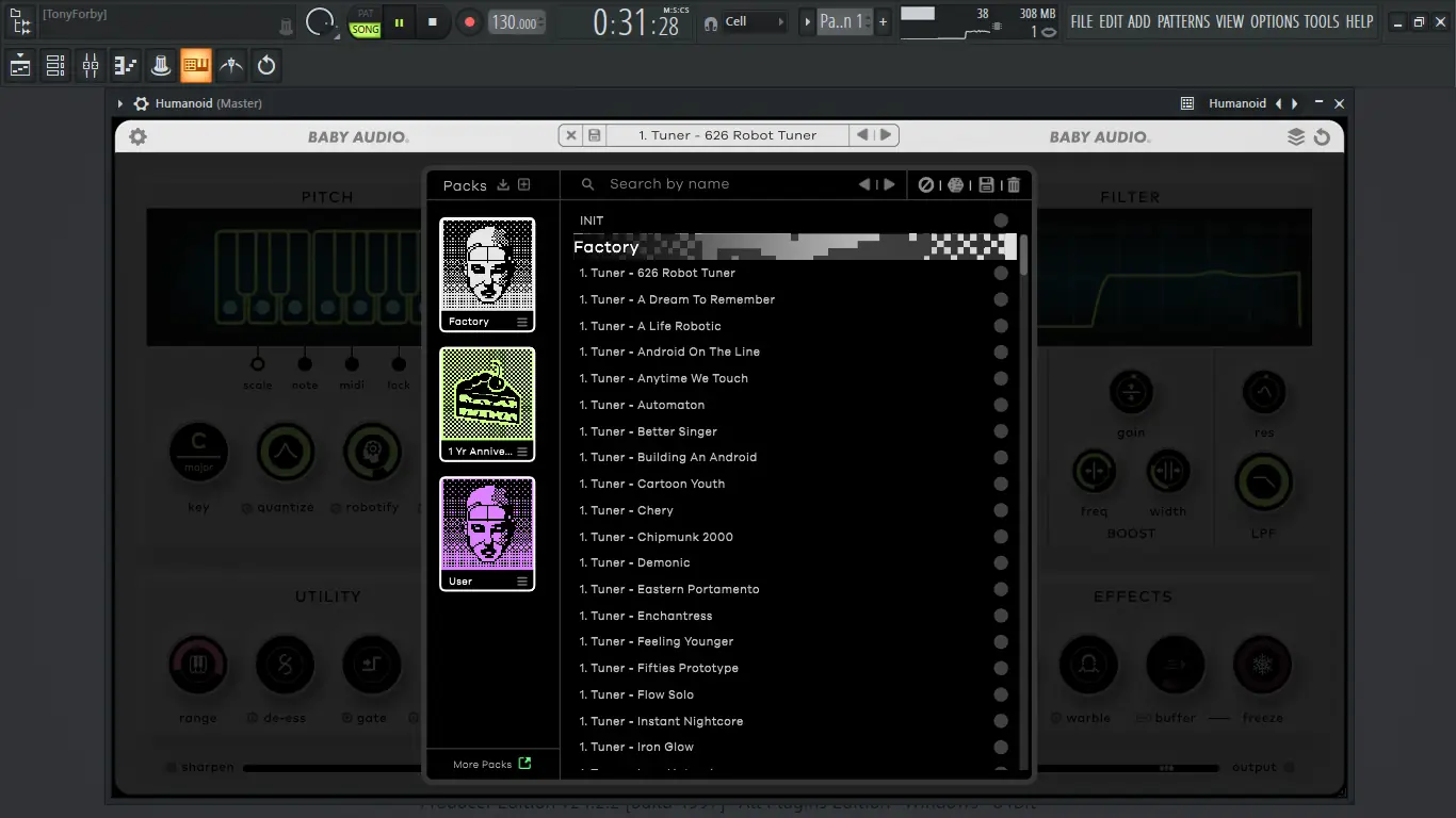 Установка Baby Audio - Humanoid 1.2.0 VST, VST 3, AAX (x64) [En]