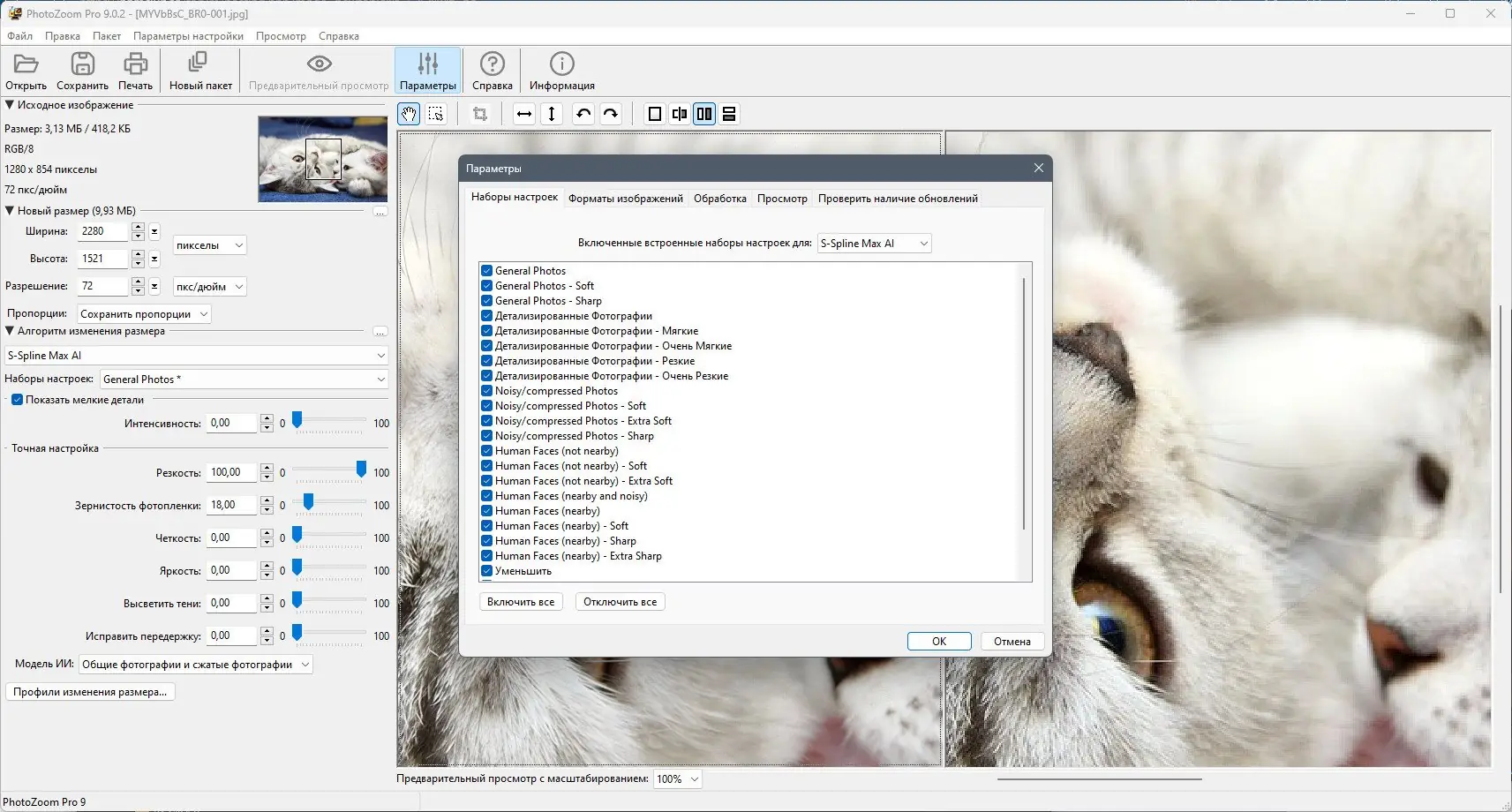 Установка Benvista PhotoZoom Pro 9.0.2 RePack (& Portable) by Dodakaedr [Multi Ru]