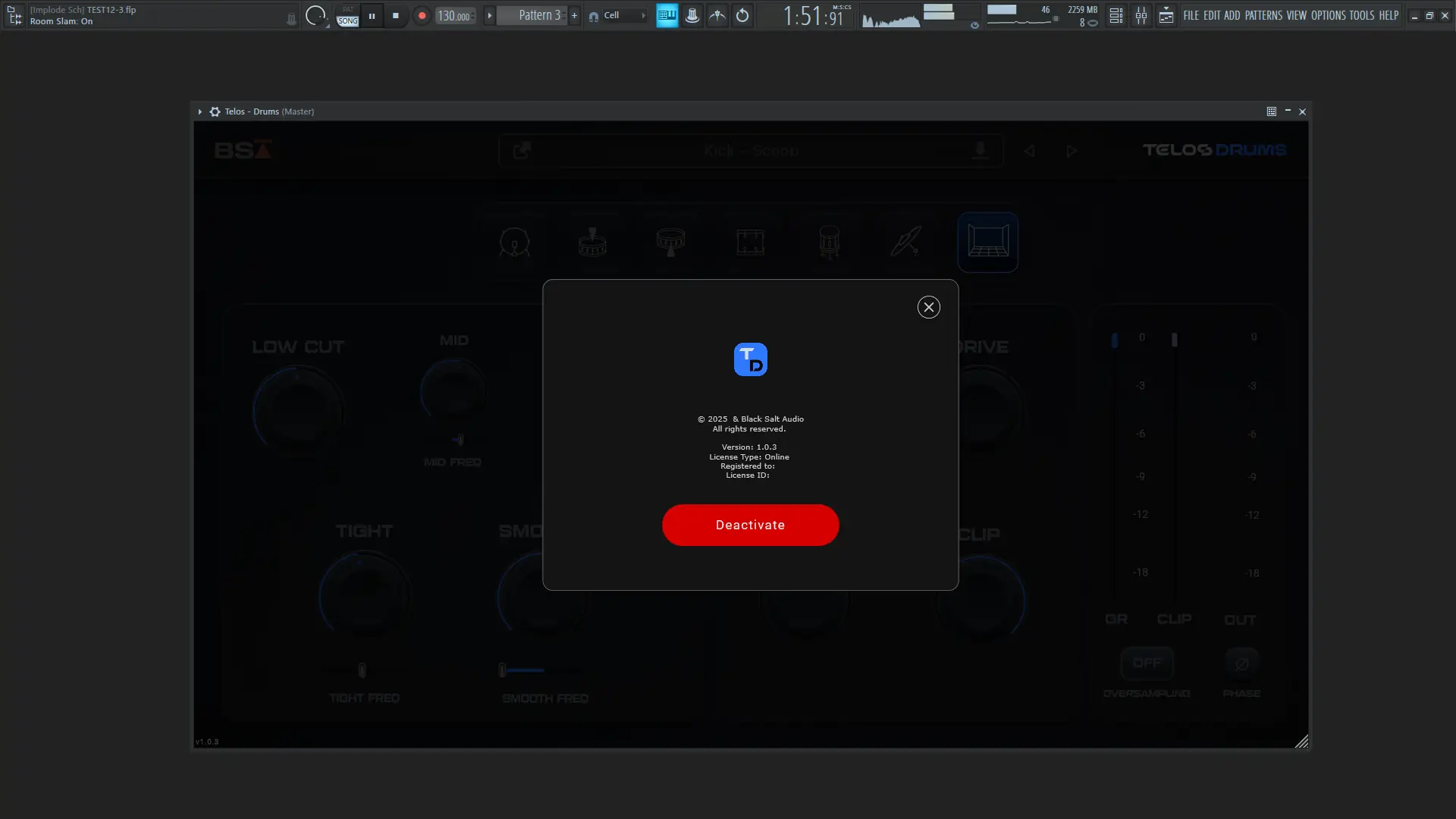 Установка Black Salt Audio - Telos Drums 1.0.3 VST 3, AAX RePack by SEnki [En]