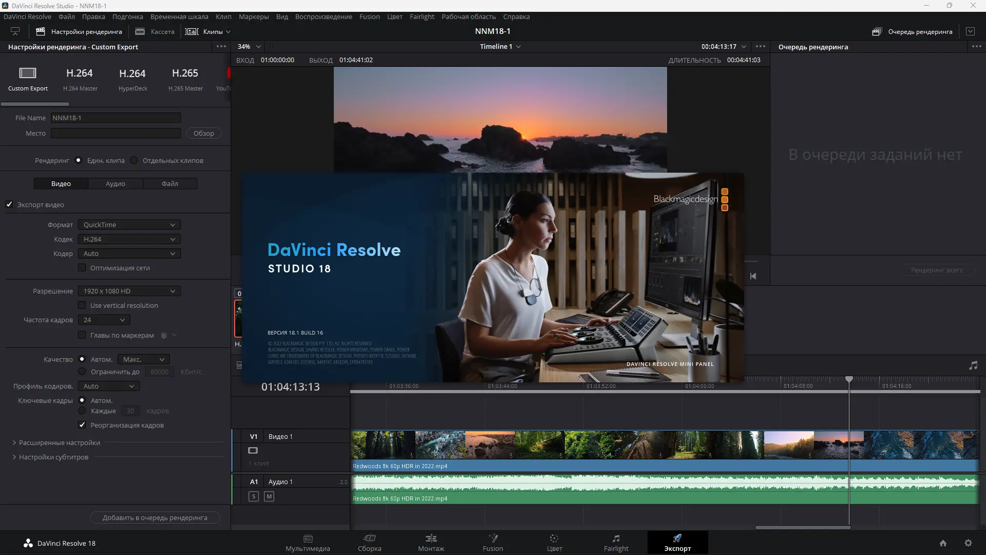 Установка Blackmagic Design DaVinci Resolve Studio 18.1 Build 16 [Multi Ru]