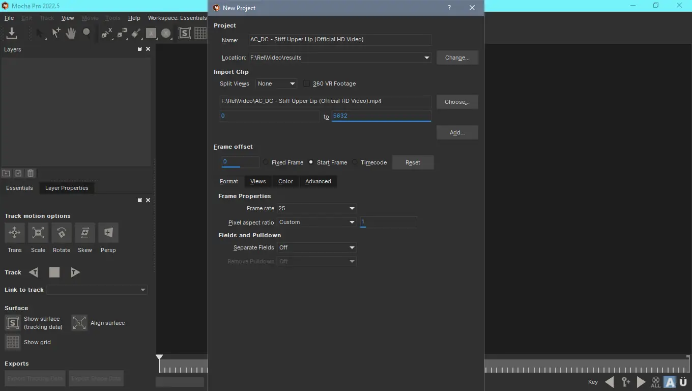 Установка Boris FX Mocha Pro 2022 9.5.3 Build 37 RePack by KpoJIuK [En]