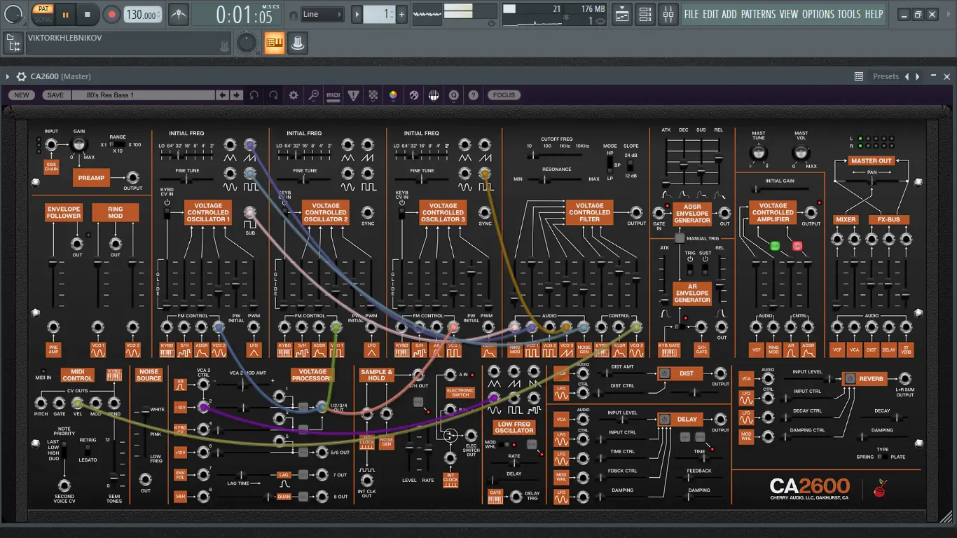 Установка Cherry Audio - CA2600 1.2.0.103 Standalone, VSTi, VSTi 3, AAX (x64) RePack by R2R [En]