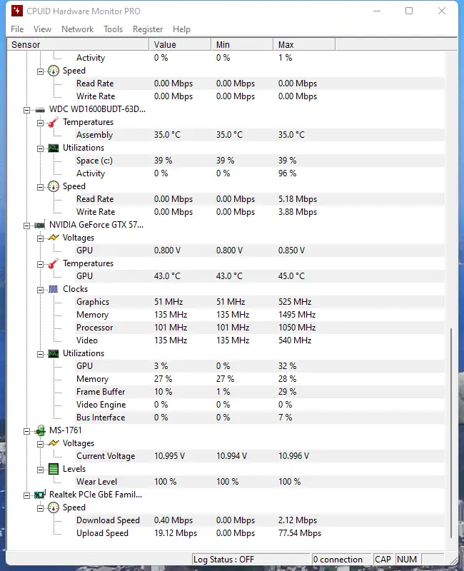Установка CPUID HWMonitor Pro 1.50 (x64) Portable by conservator [En]