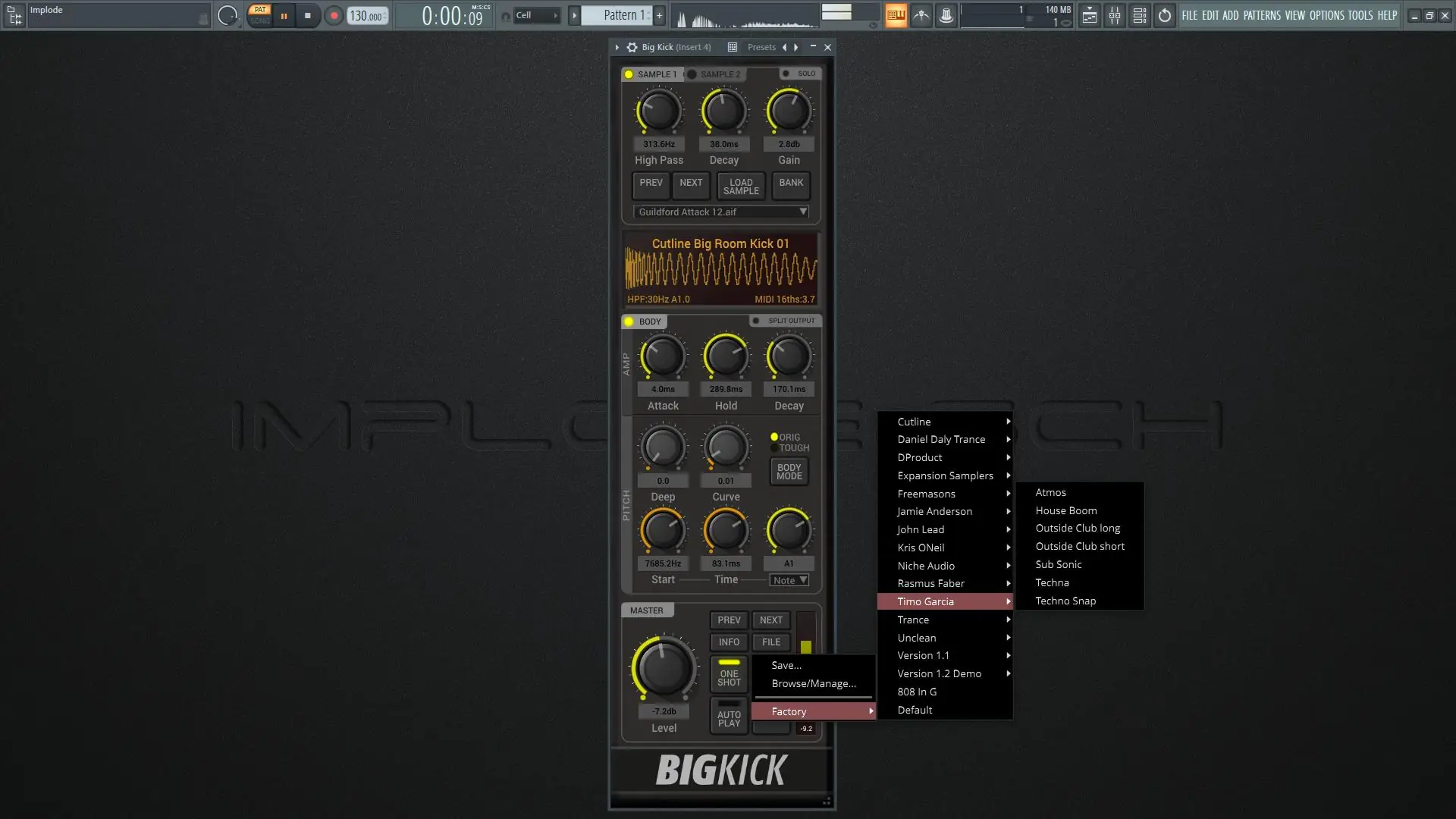Установка Credland Audio - BigKick 1.9.2 VSTi, AAX (x64) [En]