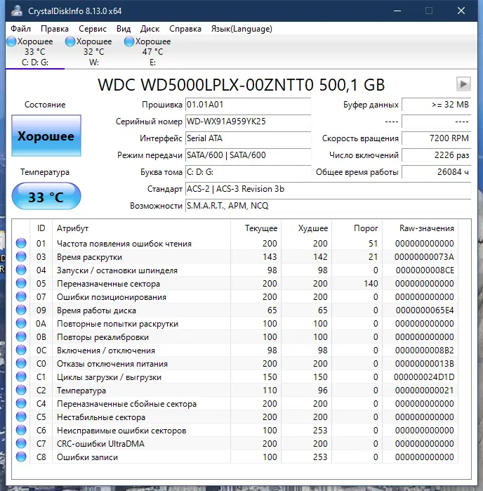Установка CrystalDiskInfo 8.13.0 RePack (& Portable) by elchupacabra [Multi Ru]