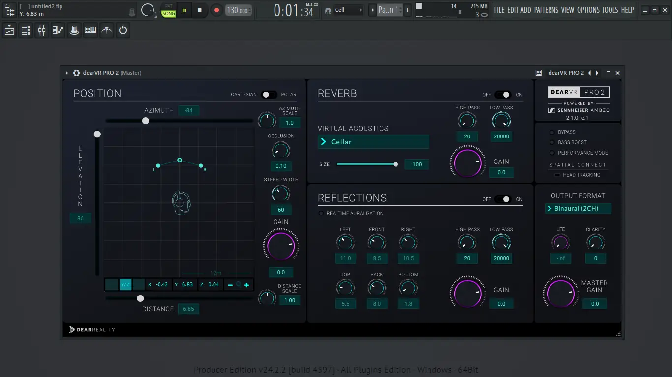 Установка Dear Reality - dearVR PRO 2 2.1.0 VST 3, AAX (x64) [En]