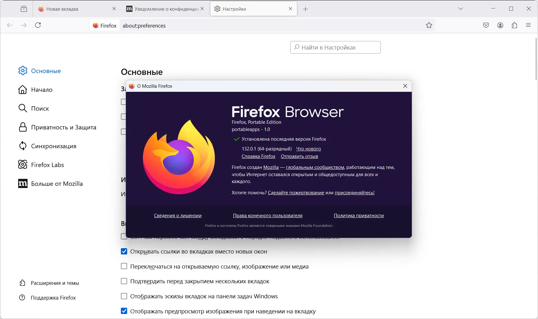 Установка Firefox Browser 132.0.1 Portable by PortableApps [Ru]