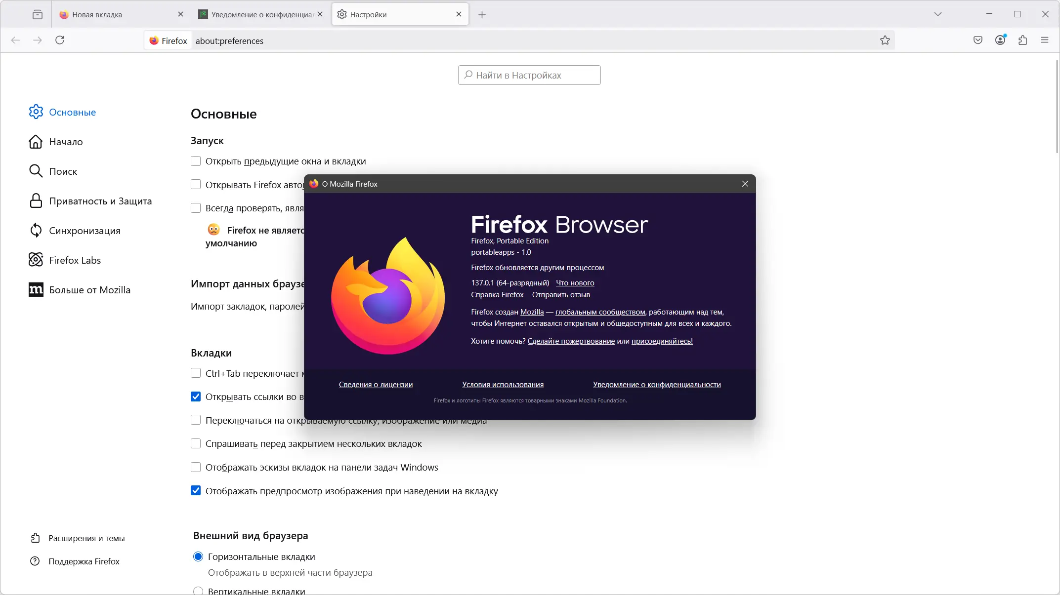 Установка Firefox Browser 137.0.1 Portable by PortableApps [Ru]