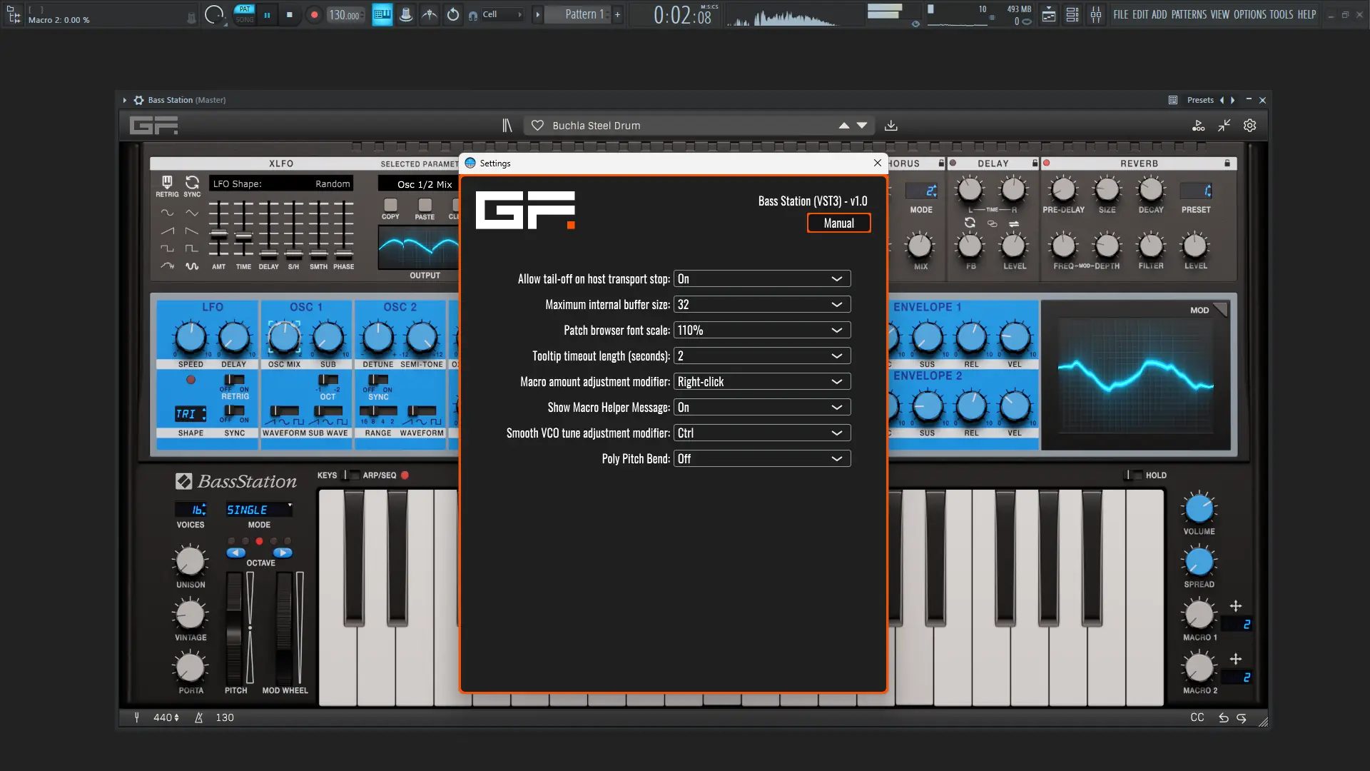 Установка GForce - Bass Station 1.0.0 STANDALONE, VSTi, VSTi 3, AAX (x64) [En]