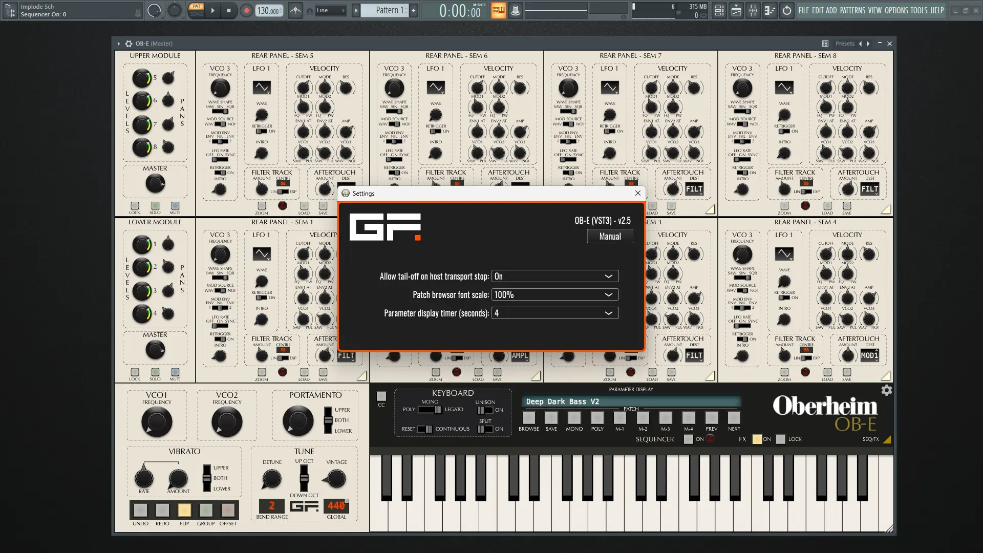 Установка GForce Software Oberheim OB-E 2.5.0 Standalone, VSTi, VSTi 3, AAX (x64) [En]